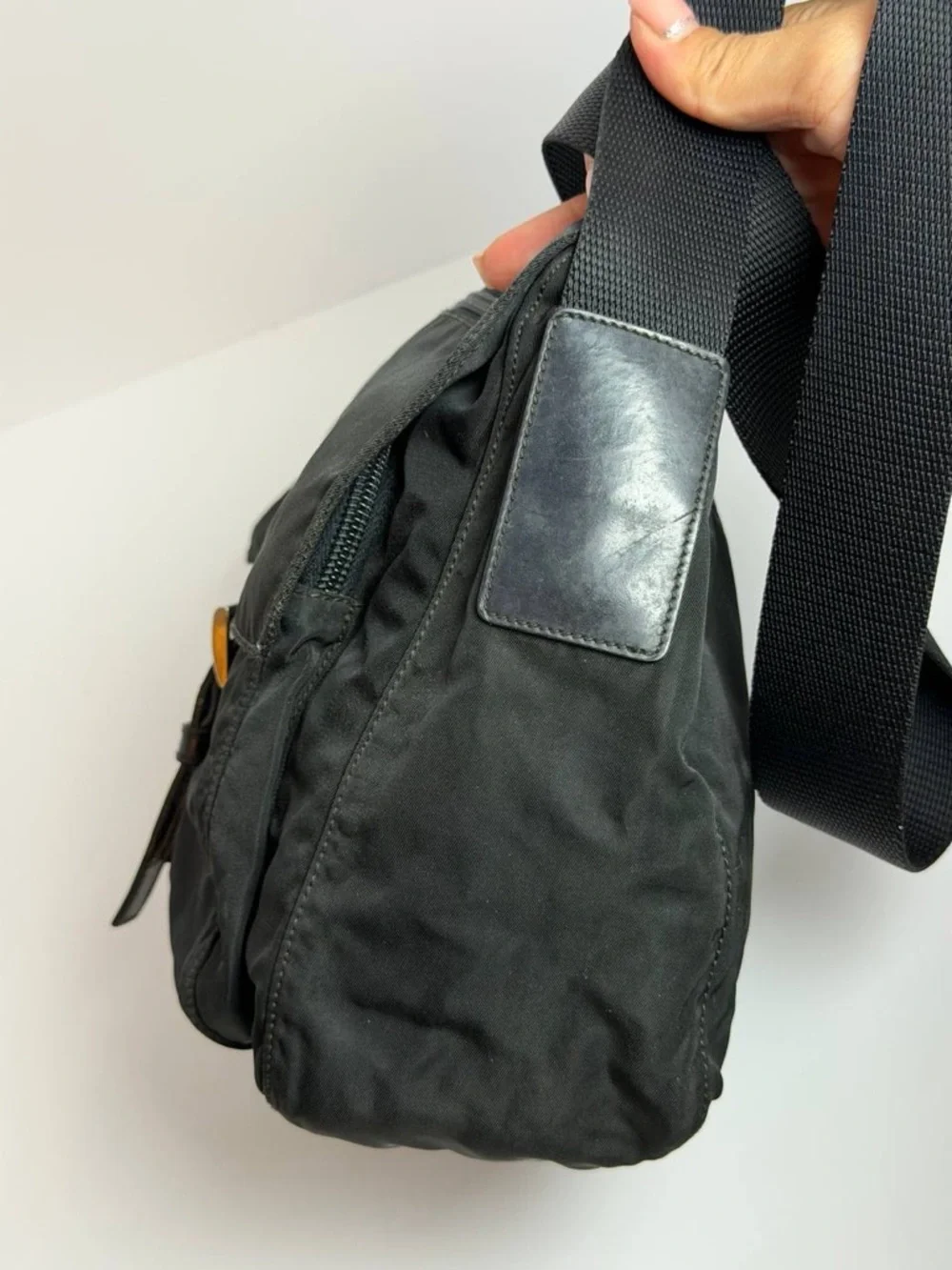 Prada Tessuto Nylon Messenger Shoulder Bag